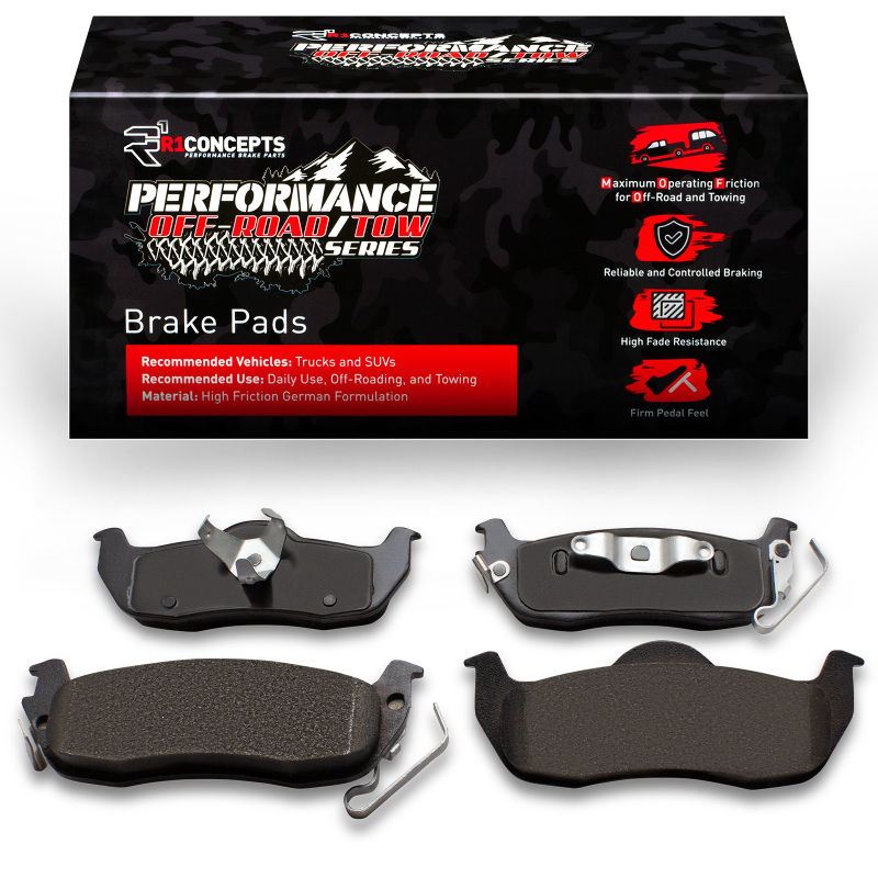 Nissan Titan Brake Pads - Performance - Rear - R1 Concepts - Off-Road/Tow - `04-`15